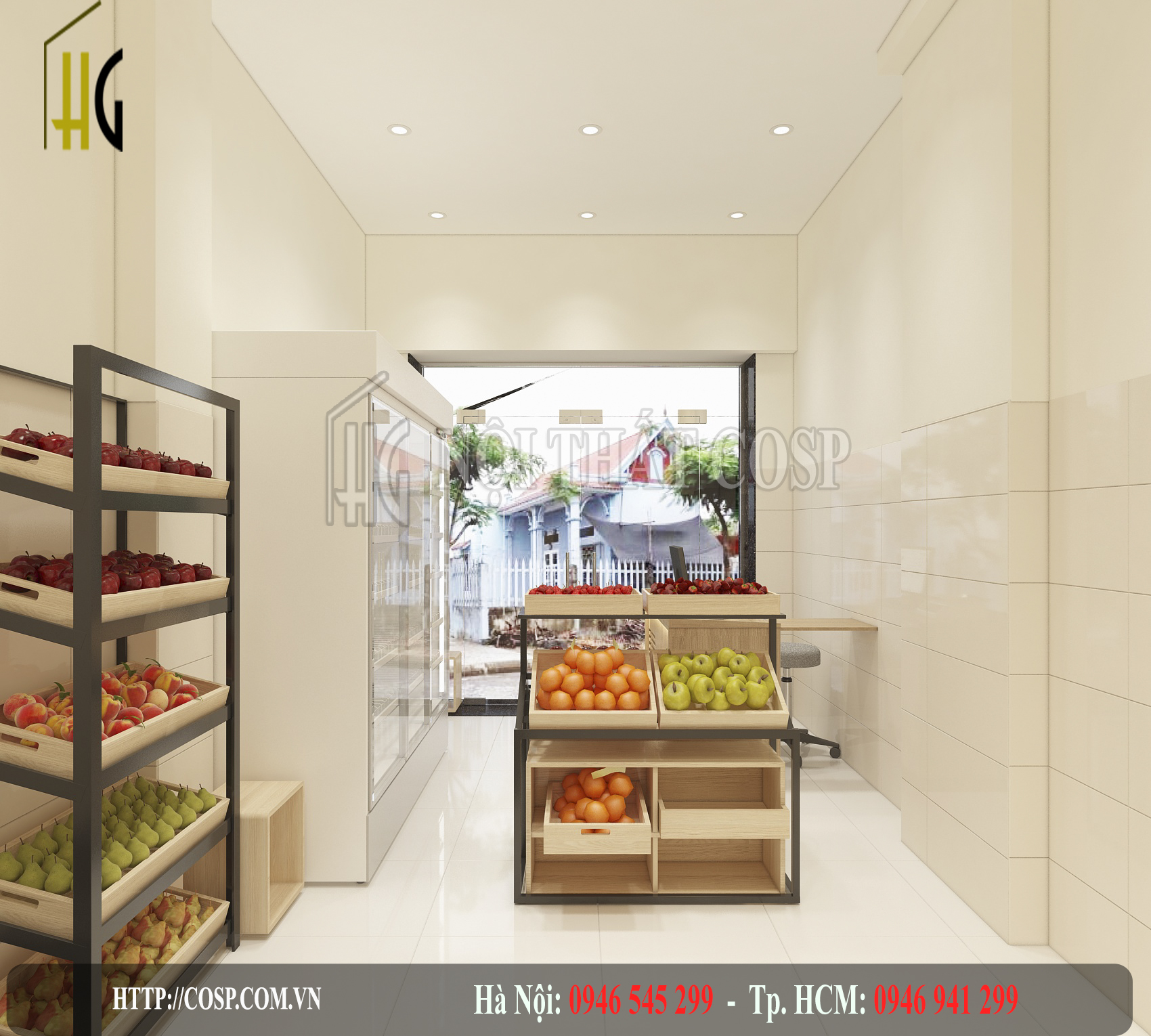 Thiết kế shop hoa quả - Chị Diệu – TP. Hồ Chí Minh